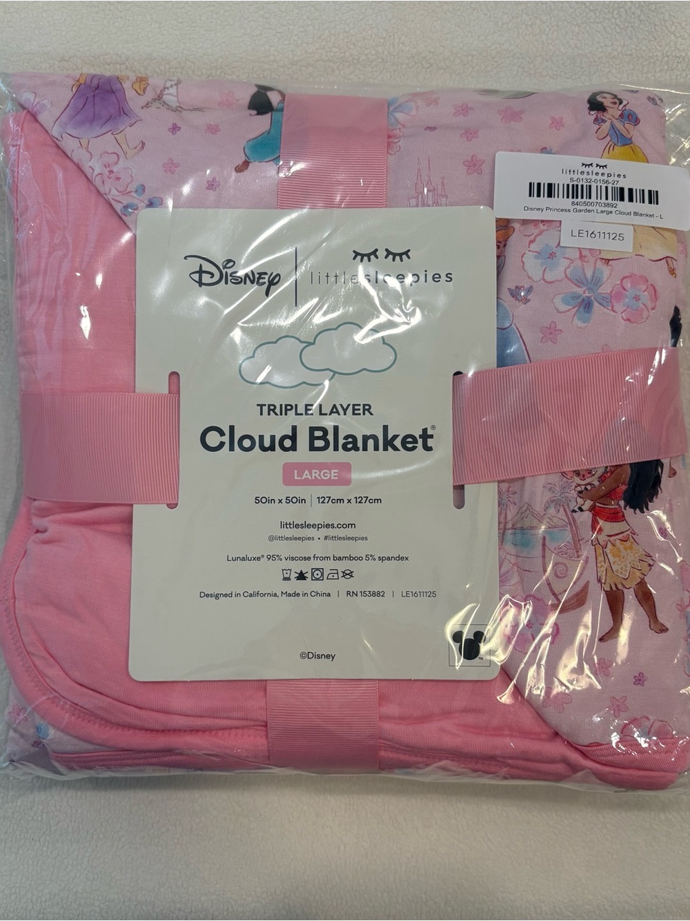 Little Sleepies Princess Garden Cloud Blanket